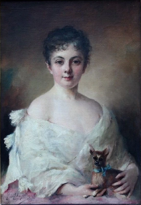 Ragazza con il cagnolino